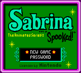 Sabrina - The Animated Series - Spooked! (USA) Title Screen